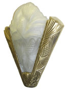 Pair French Art Deco Bronze Sconces
