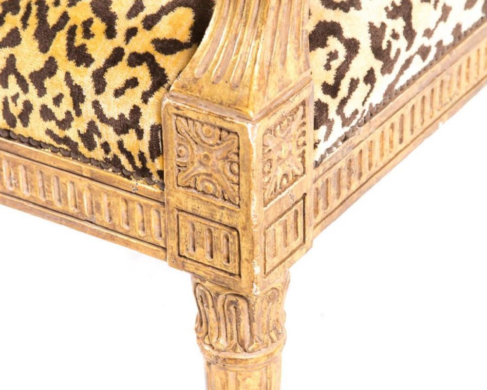 Antique French Louis XVI Style Giltwood Bench