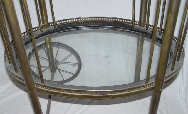 Antique Brass Cocktail Bar Cart
