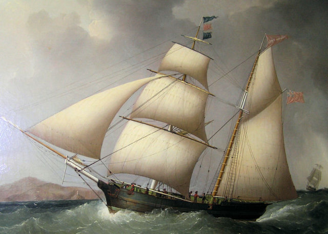 SAMUEL WALTERS British Ship Painting