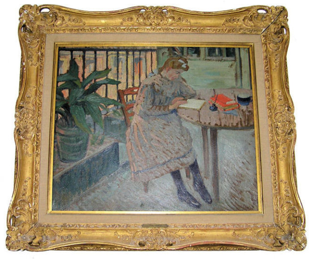 1906 LOUIS CHARLOT Figural Oil Painting