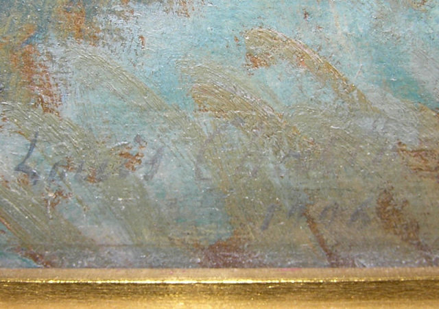 1906 LOUIS CHARLOT Figural Oil Painting