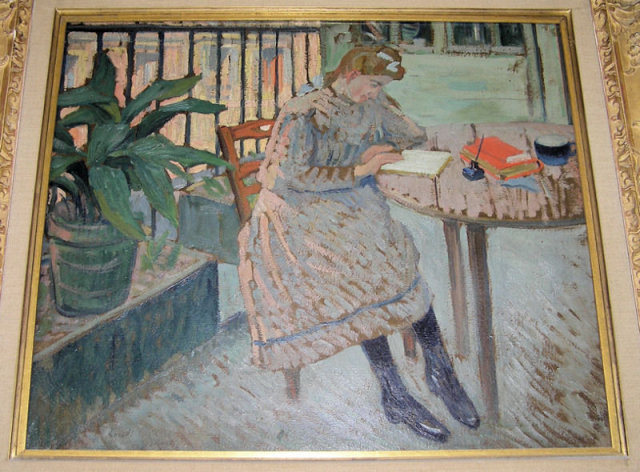 1906 LOUIS CHARLOT Figural Oil Painting