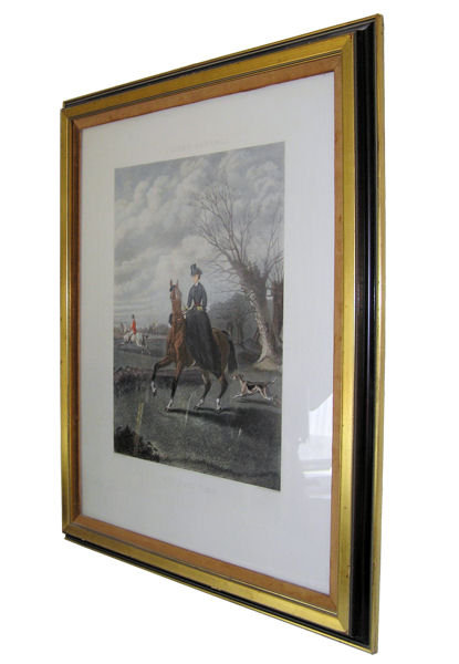 Equestrian Sporting Scene Charles Hunt Engraving After John Sturgess Painting