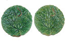Pair of French JRL Majolica Green Leaf Plates