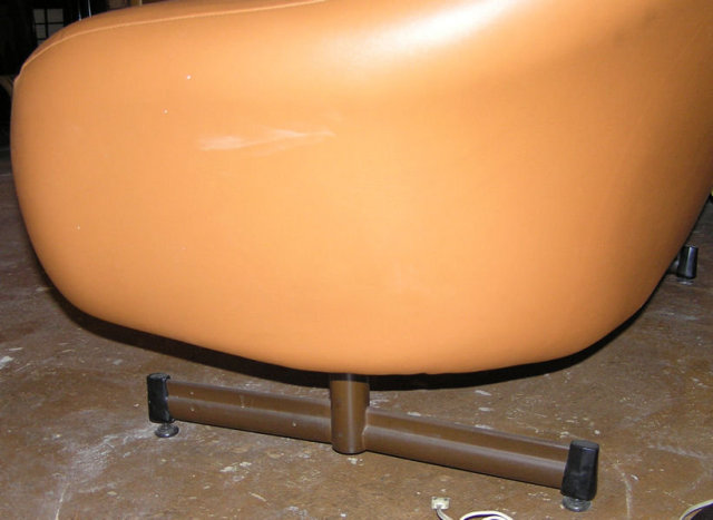 Mid-Century Modern VIKO Leather Loveseat