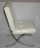 Set 4 Barcelona Style Chrome Dining Chairs