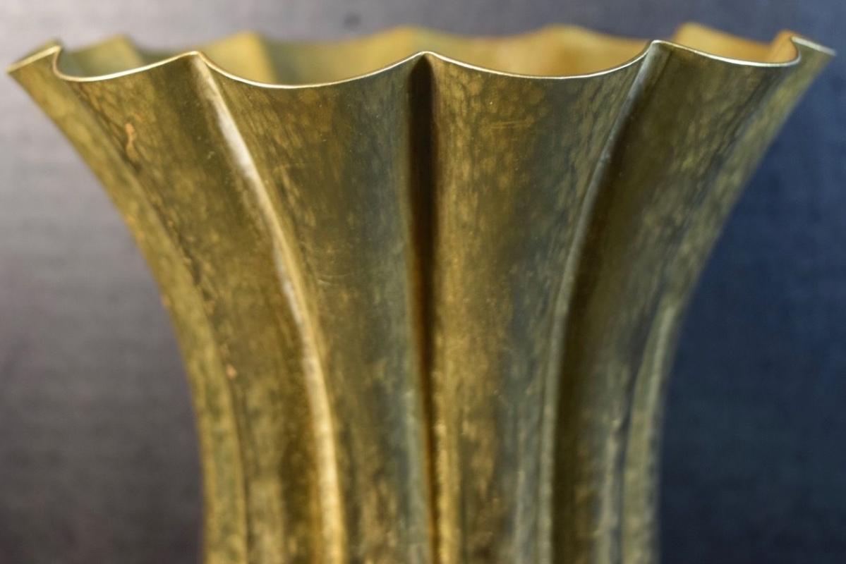 Josef Hoffmann Brass Vase for Wiener Werkstatte