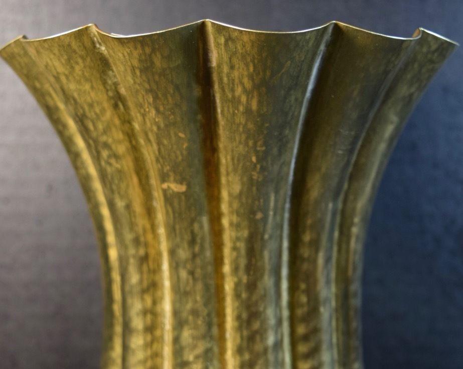 Josef Hoffmann Brass Vase for Wiener Werkstatte