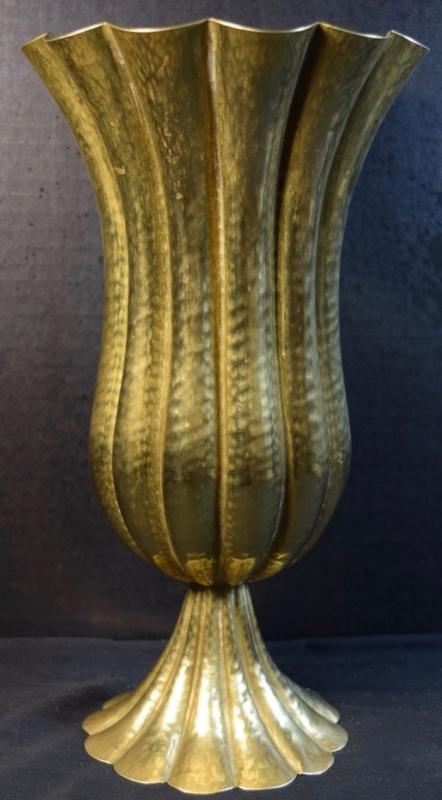 Josef Hoffmann Brass Vase for Wiener Werkstatte