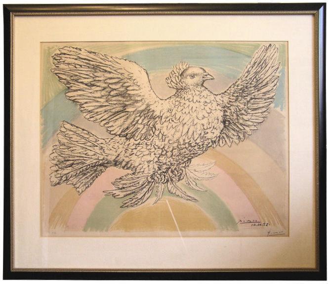 Picasso Colombe Volant Artist Proof Lithograph (Bloch 712) from 1952