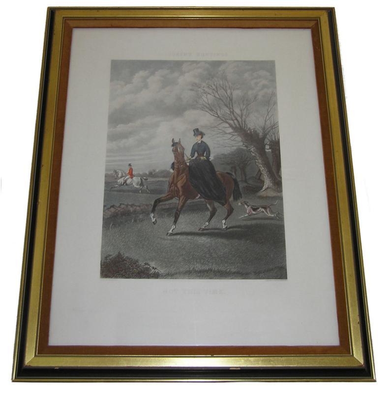 Equestrian Sporting Scene Charles Hunt Engraving After John Sturgess Painting