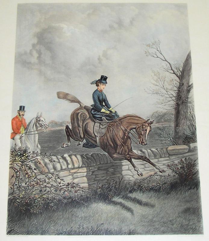Equestrian Sporting Scene Charles Hunt Engraving After John Sturgess Painting
