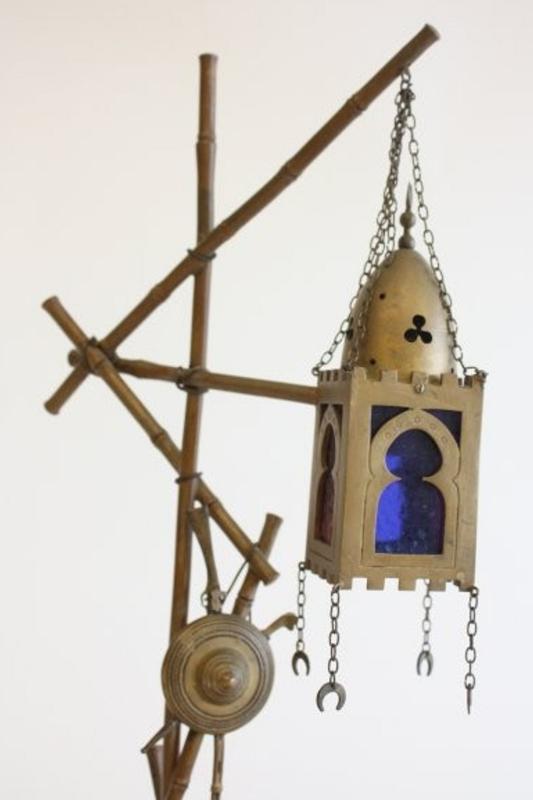 Antique Franz Bergman Orientalist Bronze Lamp