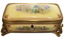 Antique Jewelled Porcelain Jewelry Box