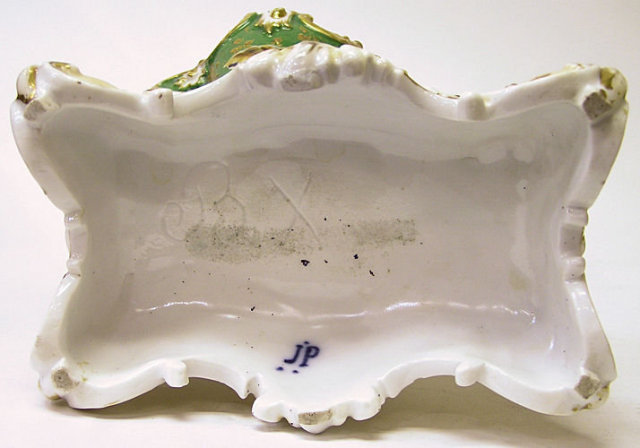 Pair Jacob Petit Porcelain Cornucopia Vases