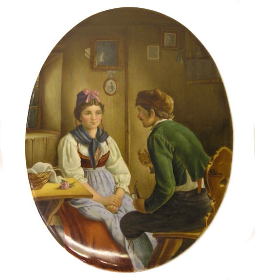 Bero Signed KPM Porcelain Plaque