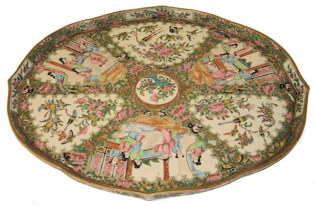 16 pcs Rose Medallion Chinese Porcelain