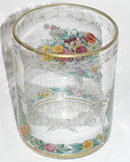 Enamelled Biedermeier Glass Beaker