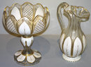 Moser Bohemian Glass Centerpiece & Ewer