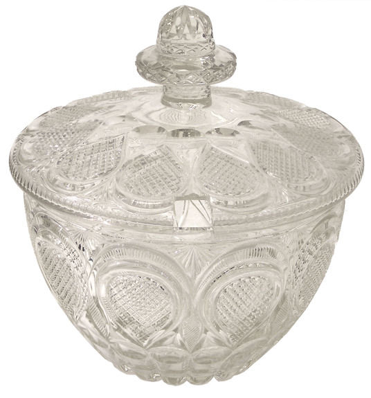Bohemian Cut Glass Punch Bowl or Tureen