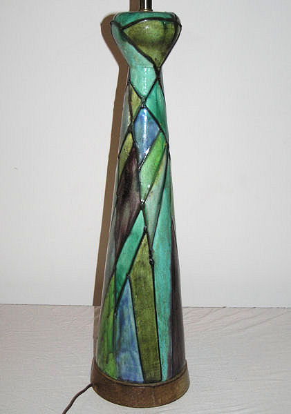 Mid-Century Modern Ceramic Table Lamp