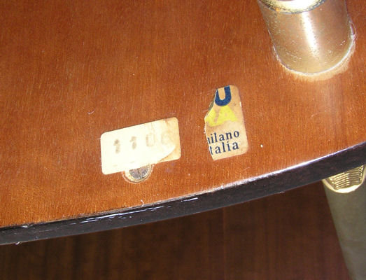 Vintage Aldo Tura Goatskin Brass Bar Cart
