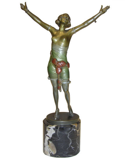 BRUNO ZACH Bronze Female Figurine