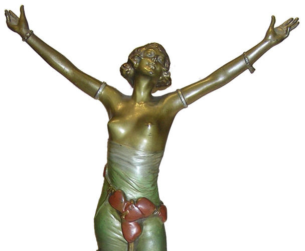 BRUNO ZACH Bronze Female Figurine