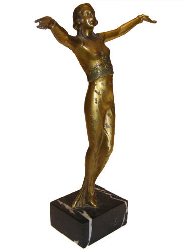 Art Deco Period Female Figurine Sculpture