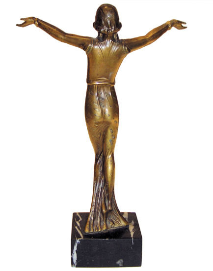 Art Deco Period Female Figurine Sculpture