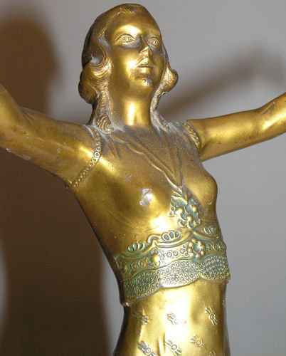 Art Deco Period Female Figurine Sculpture
