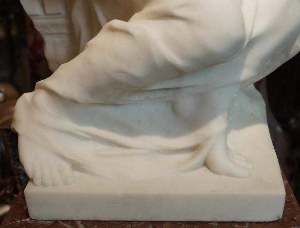 Georges Marie Valentin Bareau (1866-1931) L’Histoire Marble Sculpture