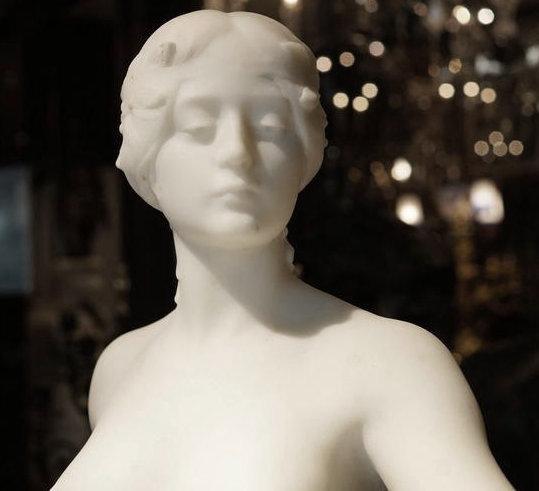 Georges Marie Valentin Bareau (1866-1931) L’Histoire Marble Sculpture