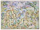EDWARD GILLIAM Abstract Figural Painting
