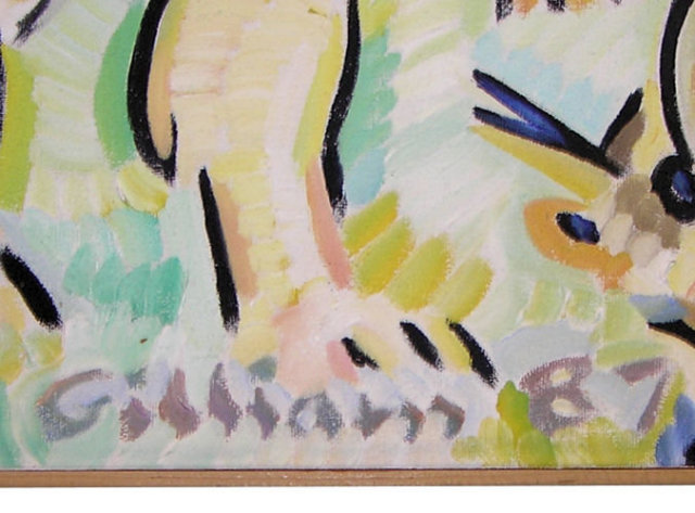 EDWARD GILLIAM Abstract Figural Painting