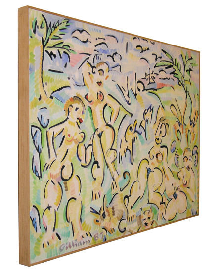 EDWARD GILLIAM Abstract Figural Painting