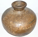 Primitive Riveted Metal Vessel