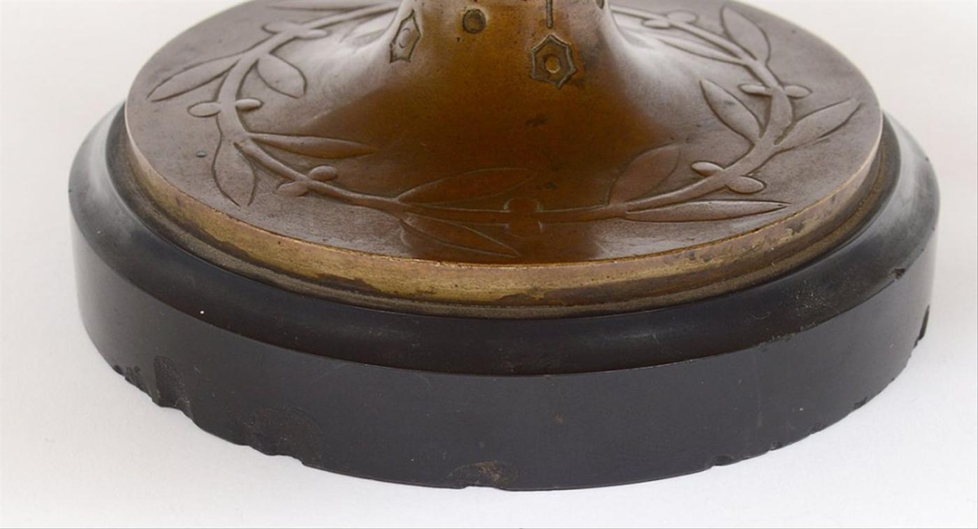 Antique Grecian Neoclassical Bronze Tazza