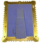 Russian Jewelled Champleve Bronze Mirror