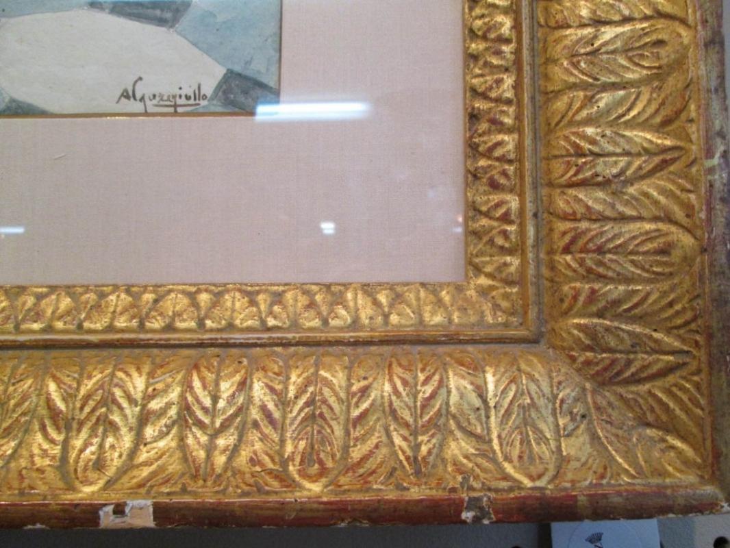 Italian Antonio Gargiullo Orientalist Watercolor Painting