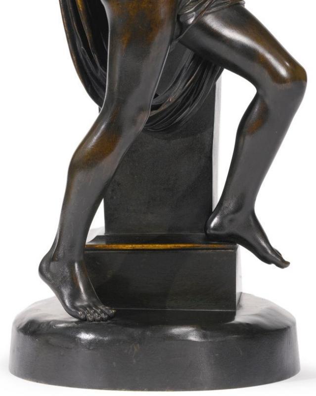 Felix Sanzel (French, 1829-1883) Amour Captif Large Bronze Sculpture