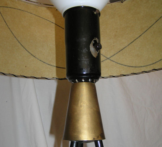 Mid-Century Tripod Metal Floor Lamp