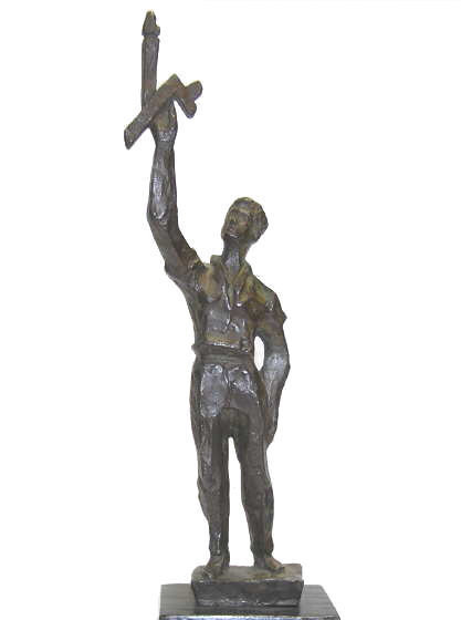 Chaim Gross AFHU Bronze Figurine Sculpture