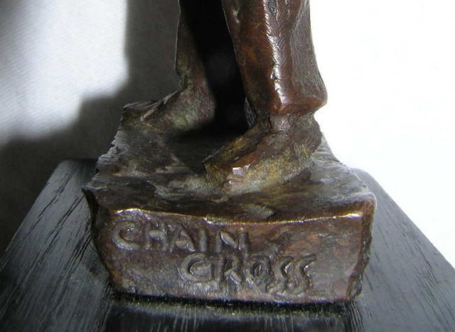 Chaim Gross AFHU Bronze Figurine Sculpture