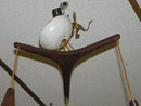 Pair Danish Teak Mid-Century Chandeliers