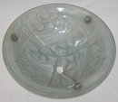 Degue French Art Deco Glass Plafonnier Coupe Lamp Chandelier