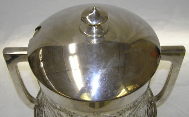 WMF Cut Glass & Silverplated Ice Bucket