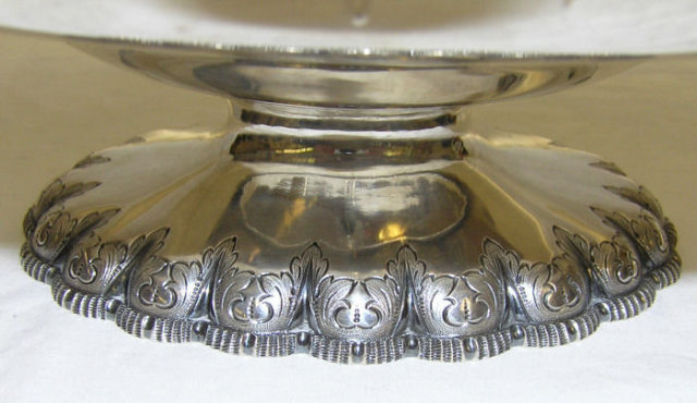 c1860 Antique Tiffany Sterling Silver Basket