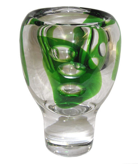 Vicke Lindstrand Kosta Glass Vase